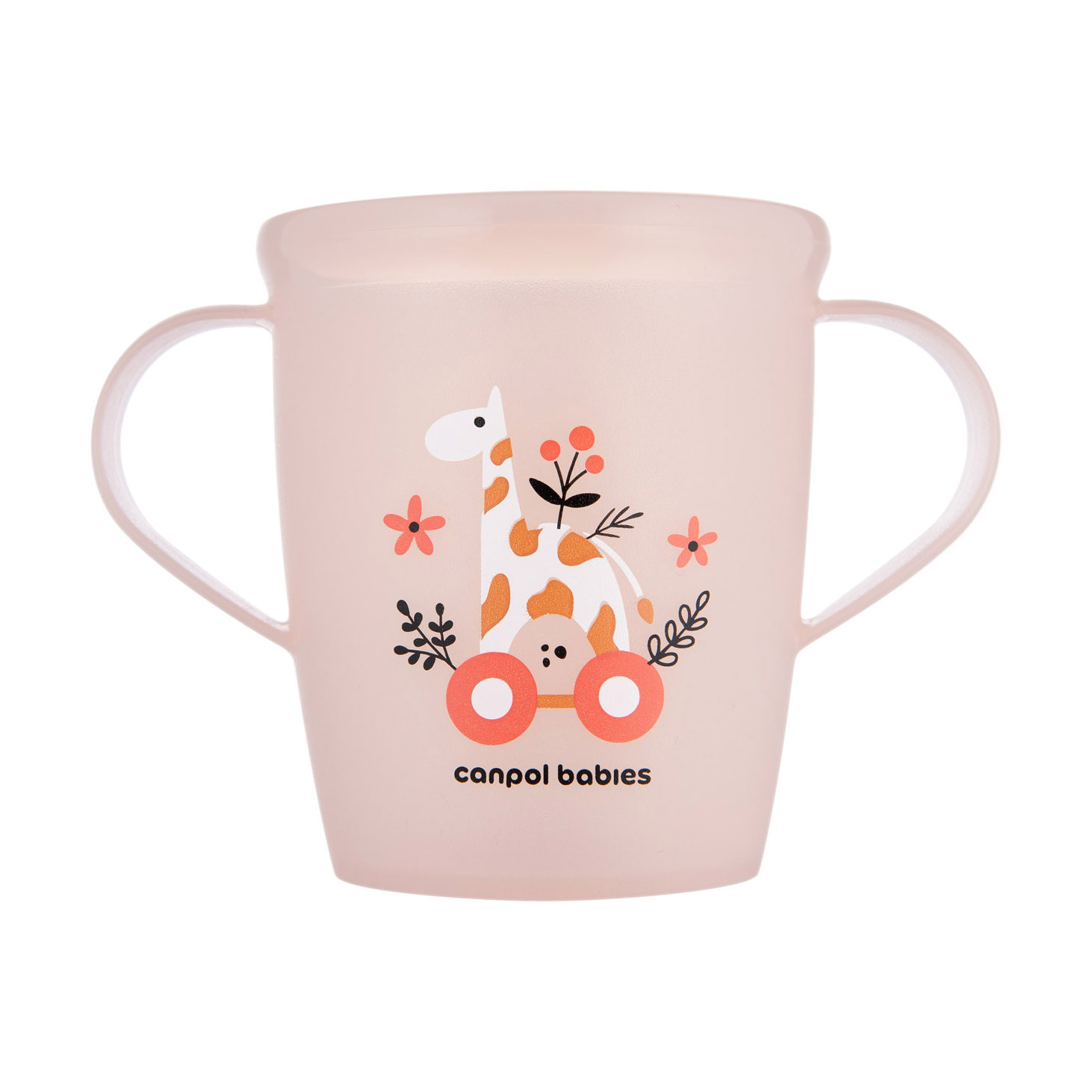 Дитяча кружка Canpol Babies Toys з ручками, рожева, від 1 року, 250 мл (2/101_pin)